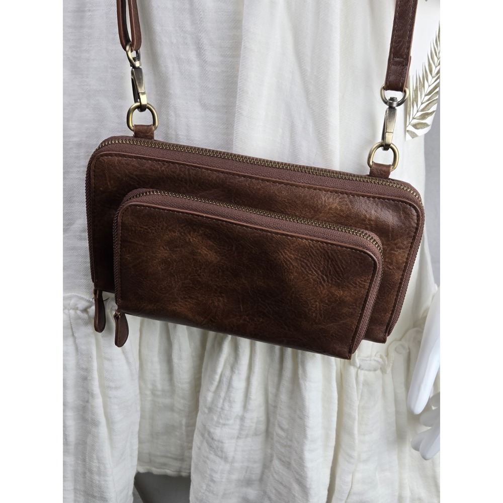 Charleston Bag Leather Crossbody purse‎ bag brown